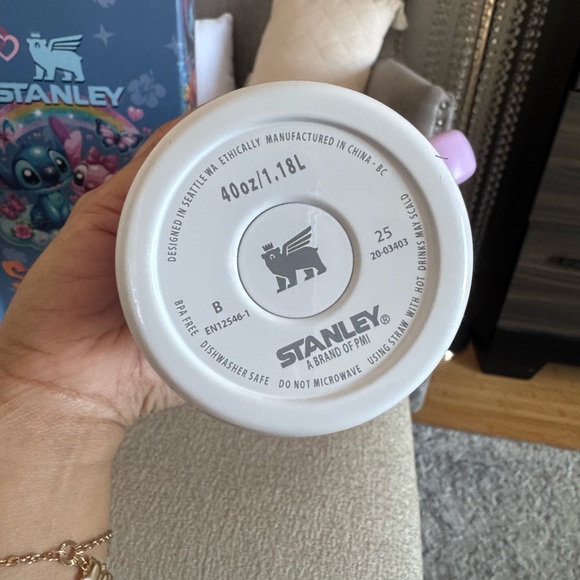 Stanley Stitch Themed in pastel purple 40oz Tumbler with Handle. New. - Picture 7 of 8